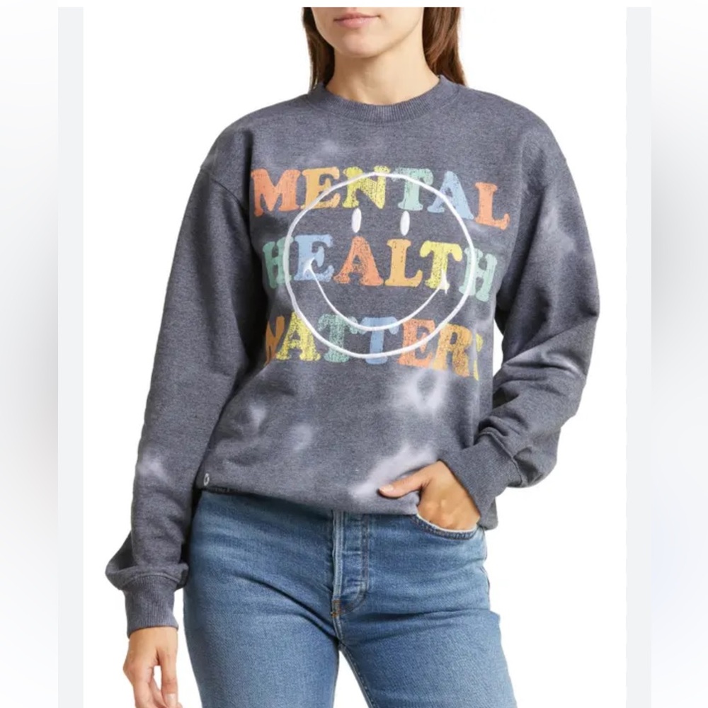 Urban Outfitters Desert Dreamer Smiley Mental Health Sweatshirt Size Small